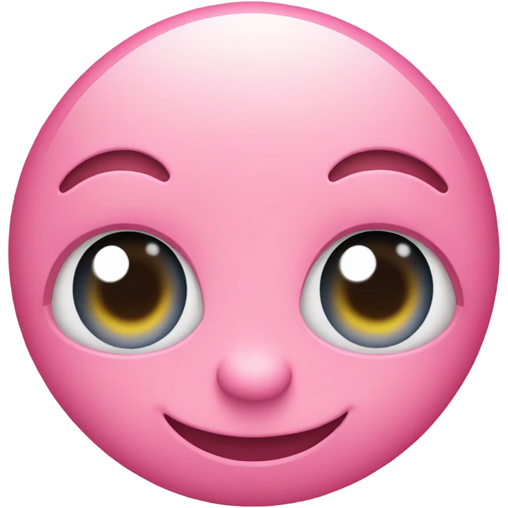 pink smiley  with heart eyes emoji