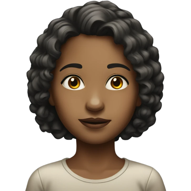 realistic portrait of girl emoji
