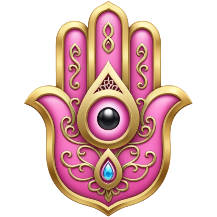 Pink hamsa emoji