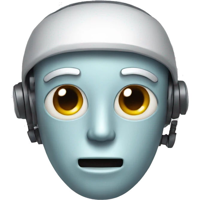 robot face Christmas emoji