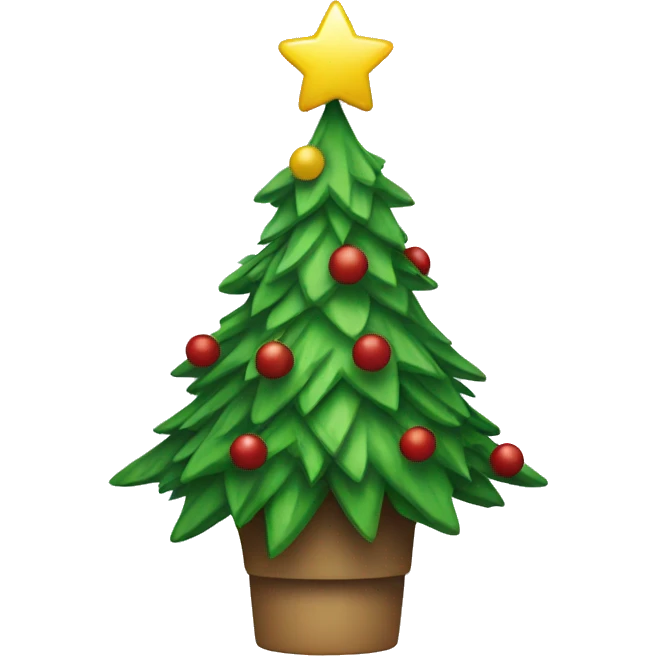 Christmas tree dancing emoji