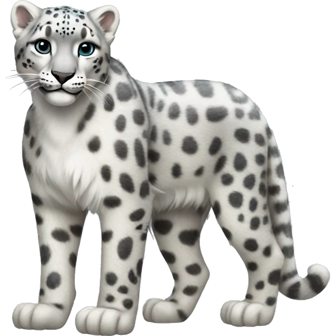 Snow Leopard Full Body emoji