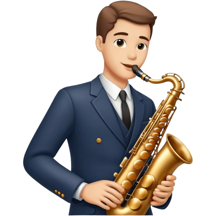 Swing jazz musician playing saxophone emoji
