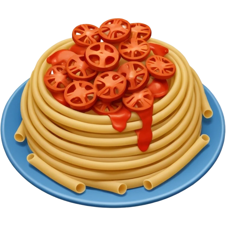 Pasta vermelha com papel emoji