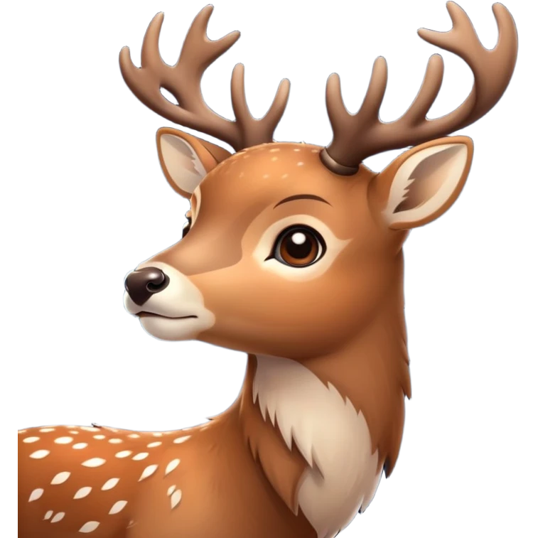 a deer and stars emoji