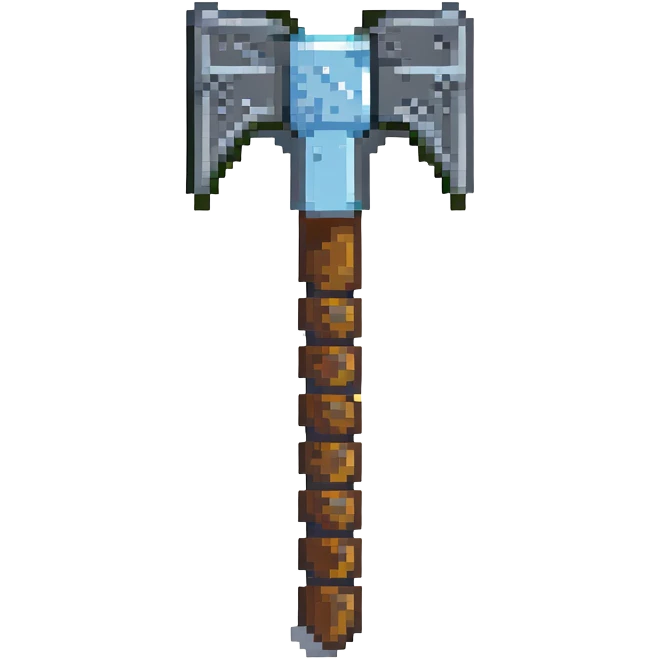 stone pickaxe from Minecraft emoji