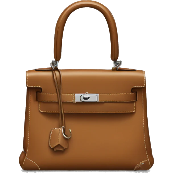 Hermès black Kelly bag emoji