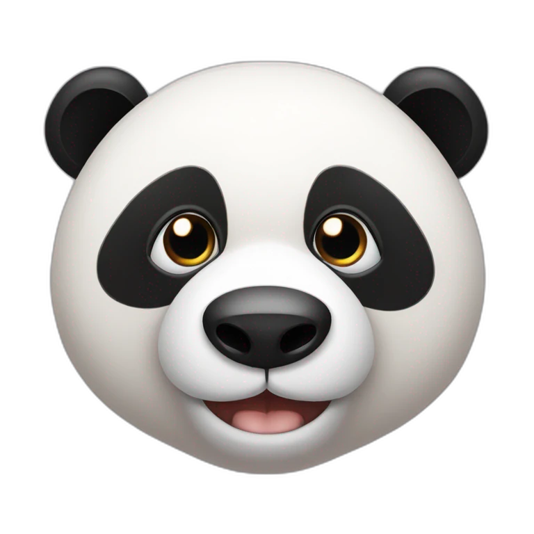 oso panda con anteojos emoji