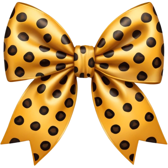 Leopard bow emoji emoji