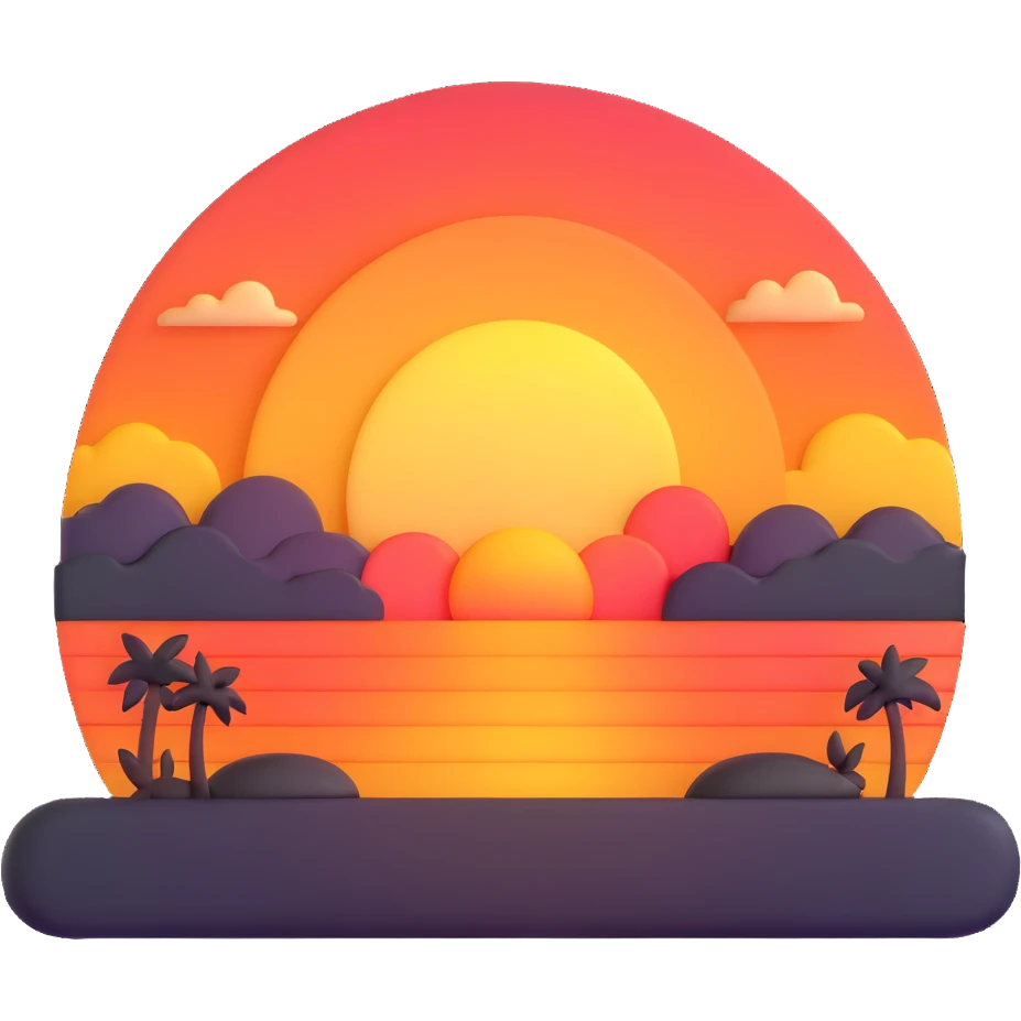 sunset setting emoji