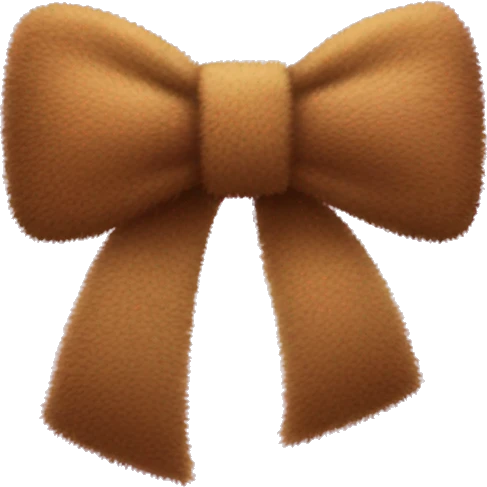 Fuzzy bow emoji