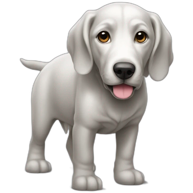 Chien sur éléphant emoji
