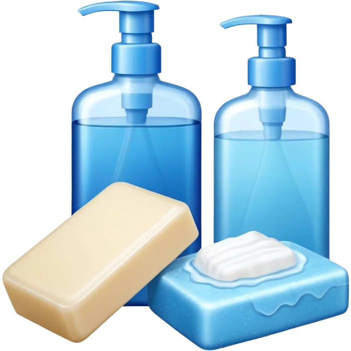 Soap and shampoo emoji