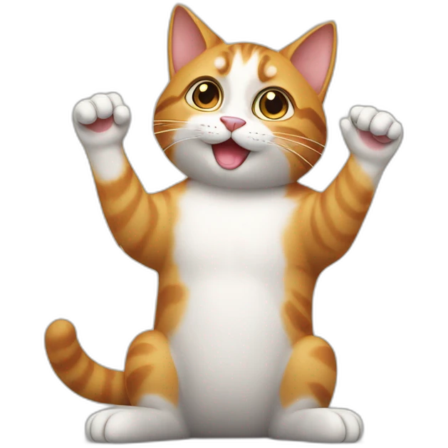 cat paws up emoji