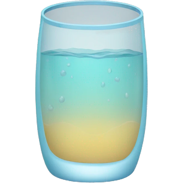 vaso de agua emoji