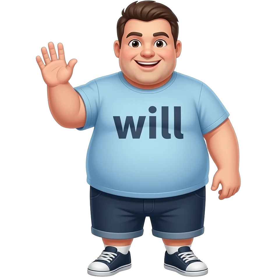 DICIENDO GRACIAS!un niño goordo, gordo, ordo, gordogordo, gordo, gordogordo, gordo, gordogordo, gordo, gordogordo, gordo, gordogordo, gordo, gordogordo, gordo, gordogordo, gordo, gordogordo, gordo, gordogordo, gordo, gordogordo, gordo, gordo. diciendo gracias. en su camisa pone will.cuerpo completo emoji