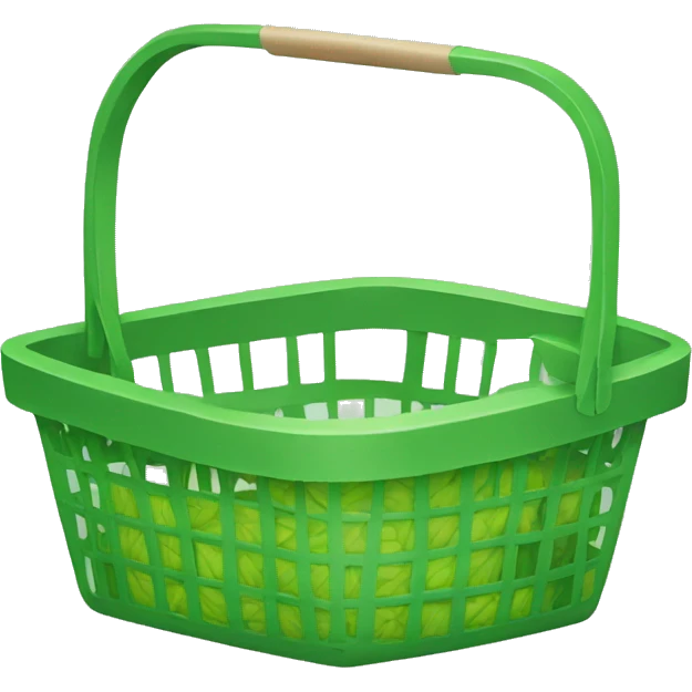 green shop basket emoji