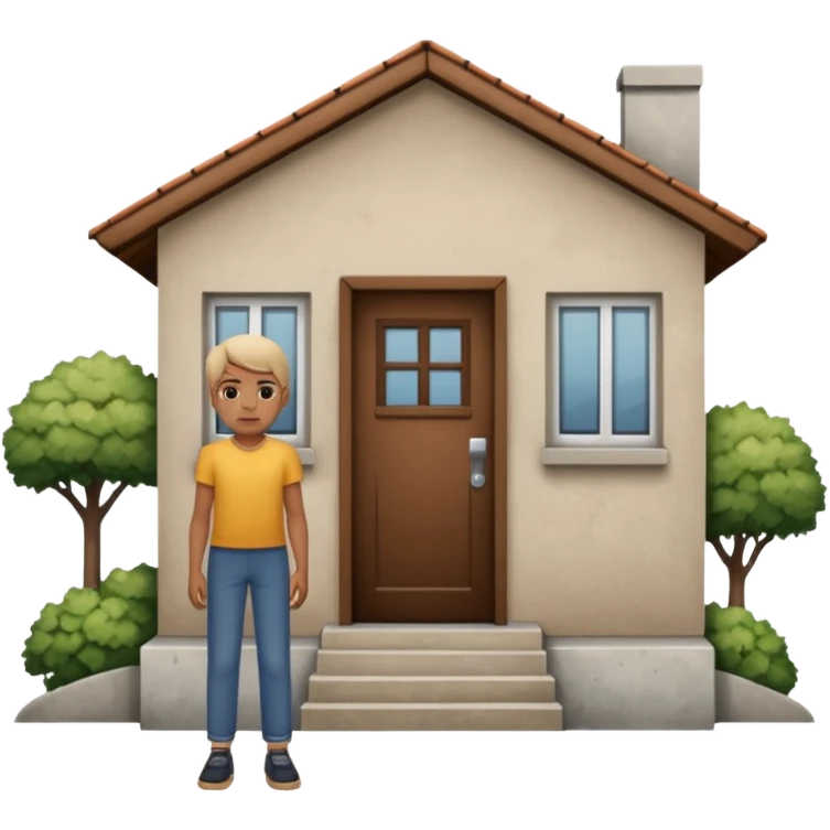 concrete personal house emoji