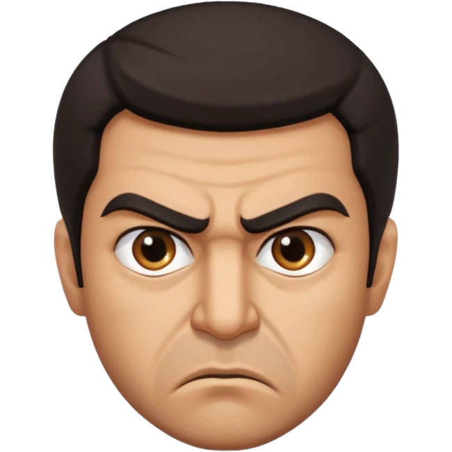 in profile, angry Iranian emoji