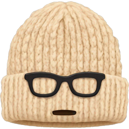 beige winter beanie no person emoji