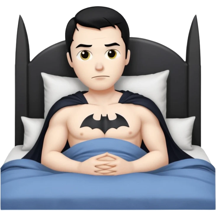 Batman in bed emoji
