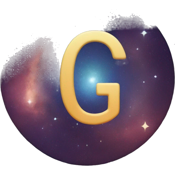 letter G on the cosmos emoji