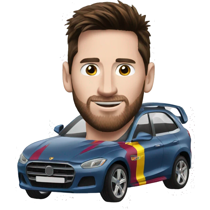 Messi car  emoji