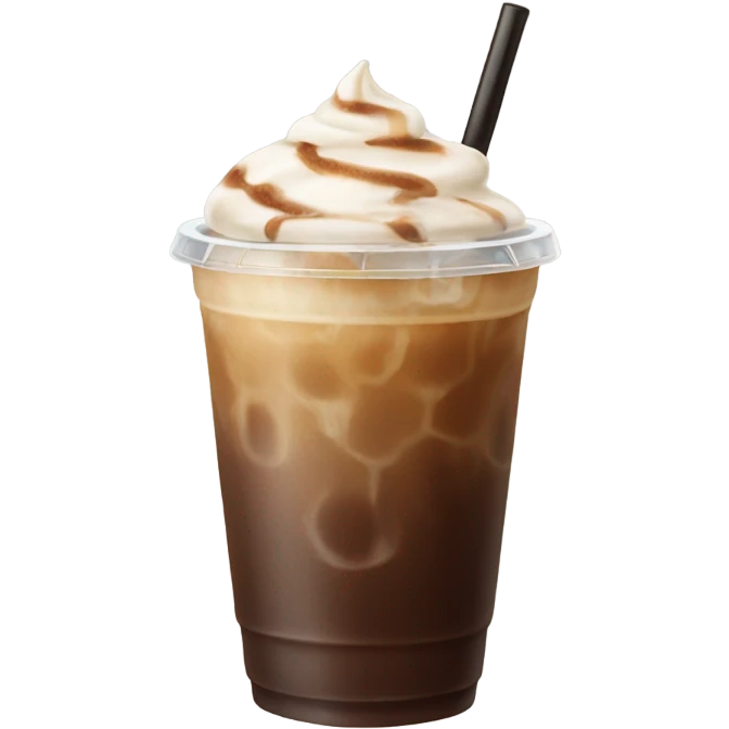 Iced coffee with no whip emoji