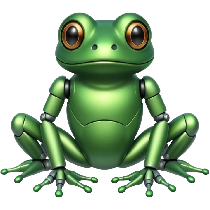 robotic frog emoji