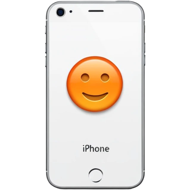 iPhone con fondo naranja  emoji