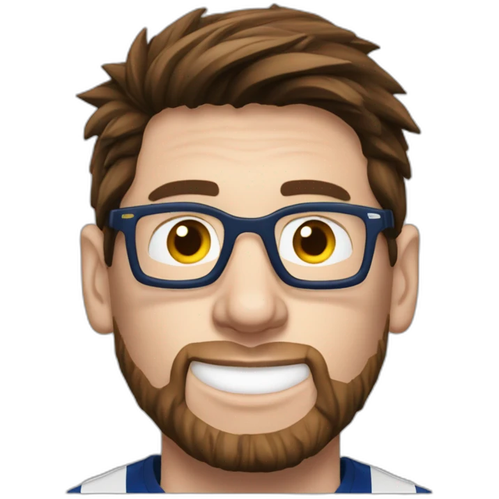 Messi qui porte des lunettes emoji