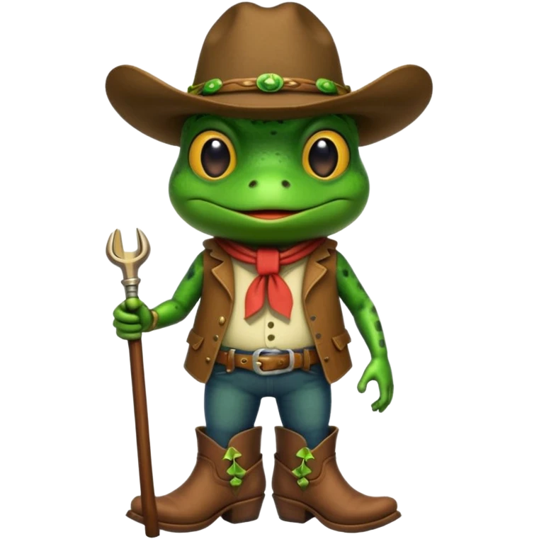 Cowboy frog emoji