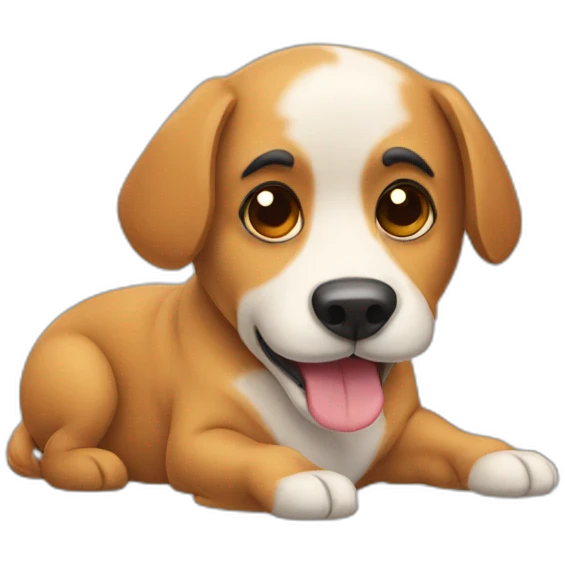roll dog emoji