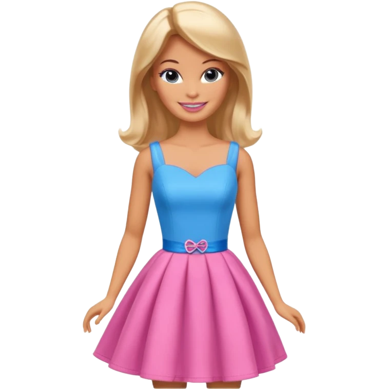 barbie girl different dresses emoji