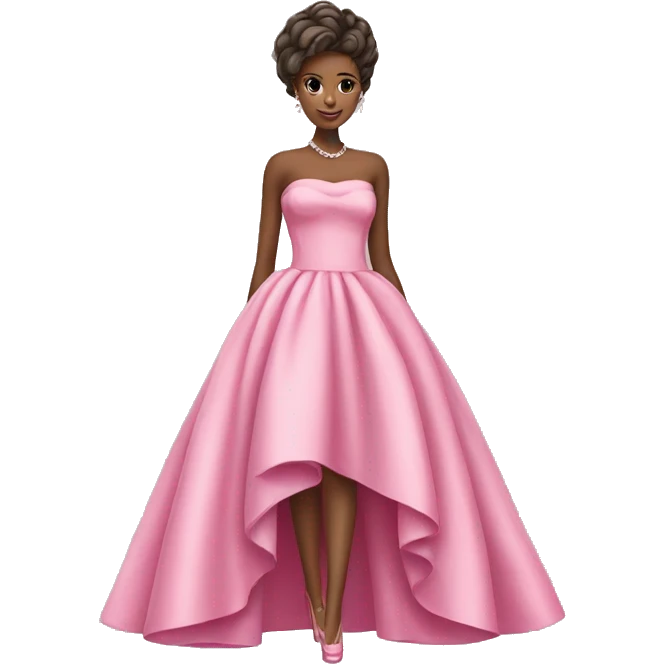 Pink dress couture emoji