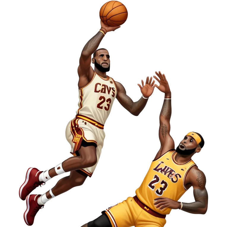 LeBron dunking emoji