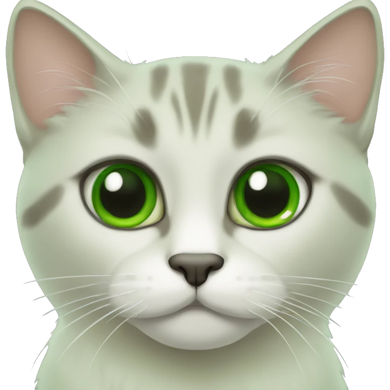 GATO CON OJOS VERDES emoji