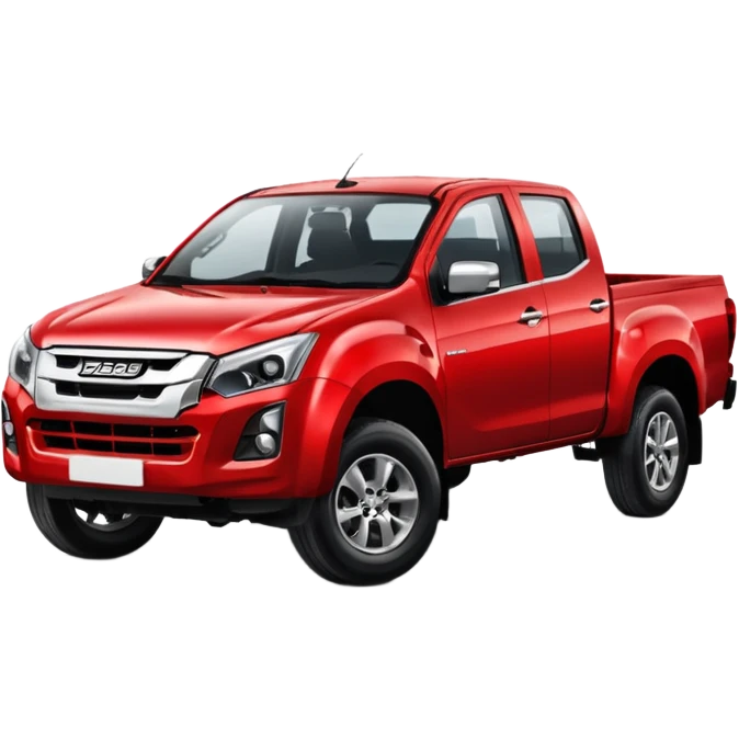 red isuzu d-max pickup truck emoji