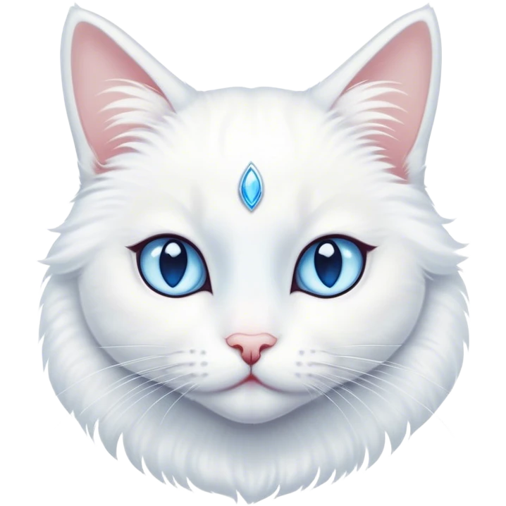 Ballerina white cat emoji