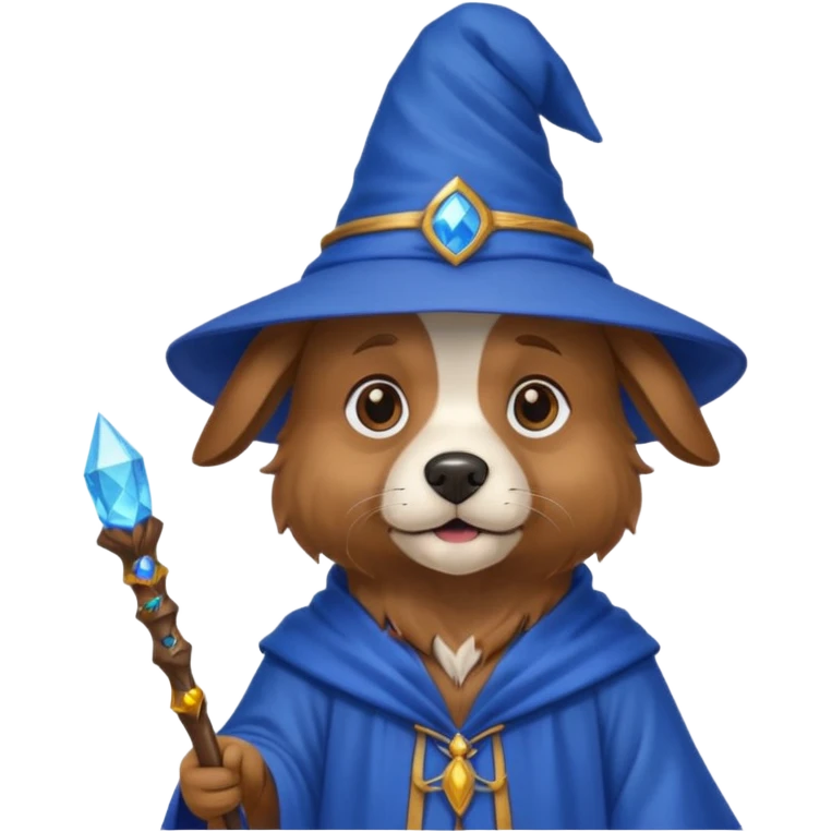 Dog wizard emoji