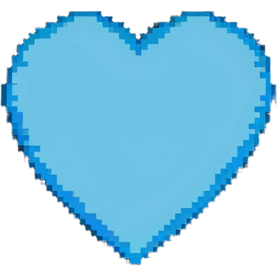 light blue heart emoji