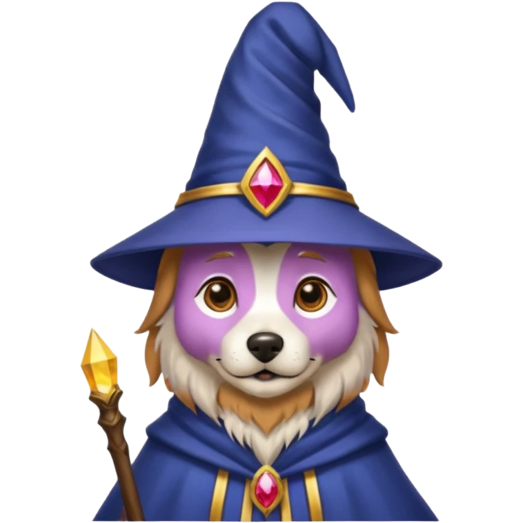 Dog wizard emoji