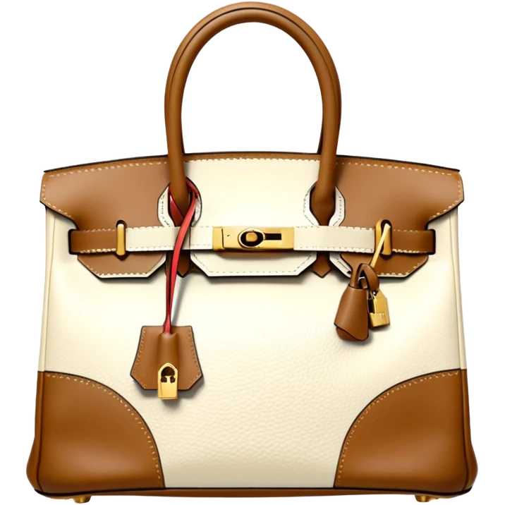 hermes birkin cream color bag emoji