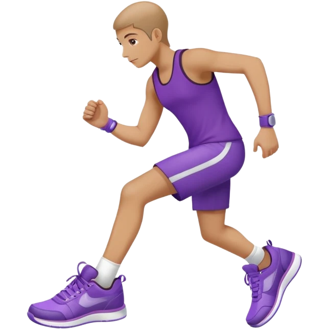purple sneakers aerobic emoji