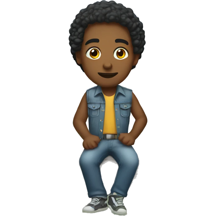 kamal harris sitting on a fence post emoji