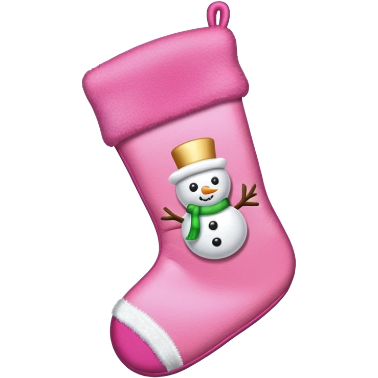 Pink christmas emoji