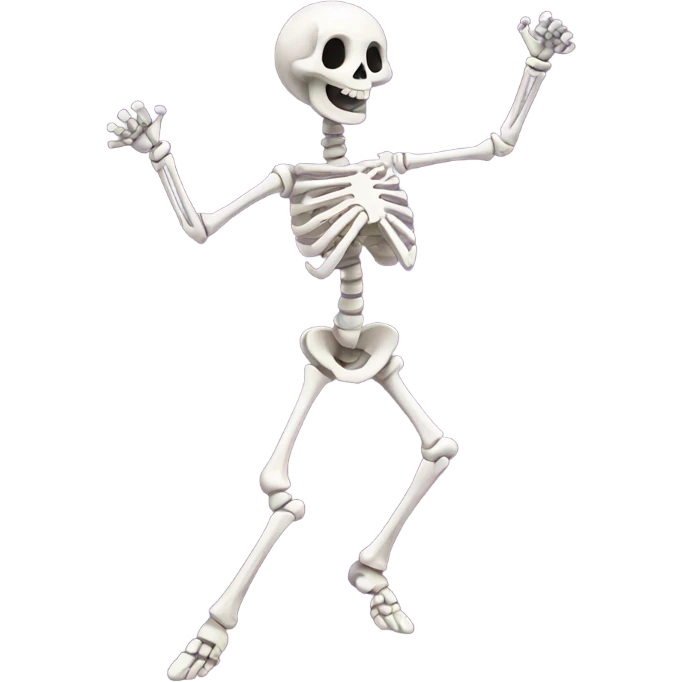 Dancing skeleton  emoji