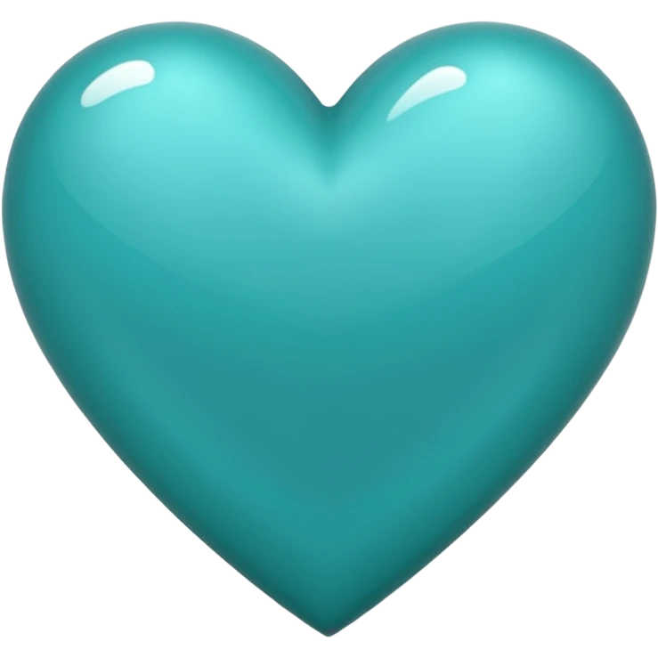teal colored heart emoji