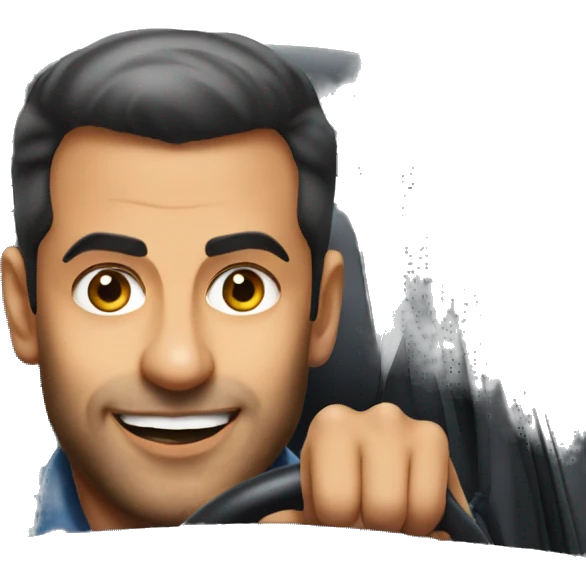 salman khan driving car emoji
