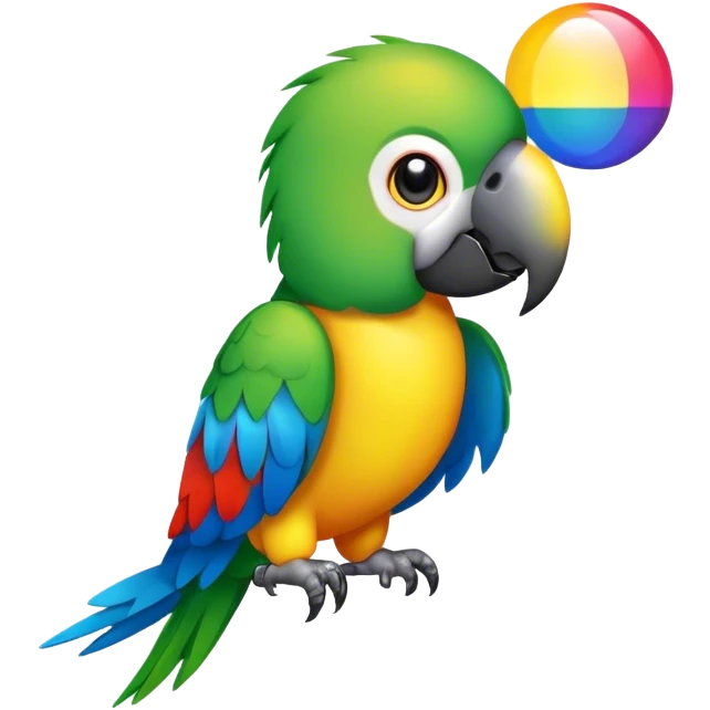 Parrot at the disco emoji